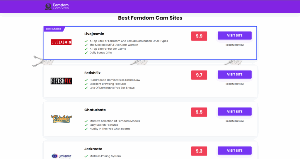 Exploring The World of FemDom A Deep Dive into Femdomcamsites.com