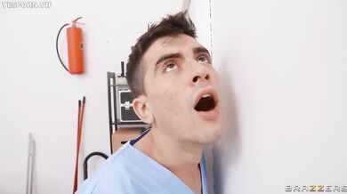Nurse Gets A Glory Hole Ass Fuck
