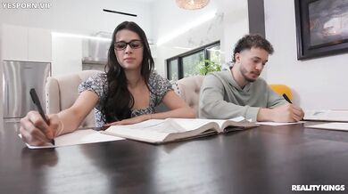 Tutoring Session Turns Threesome