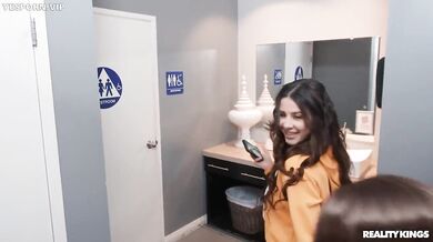 Public Bathroom Prank And Fuck