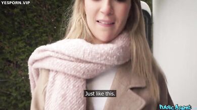 Spanish blonde is really not shy