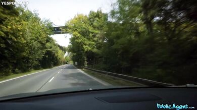 Hitchhiker sucks big dick for ride