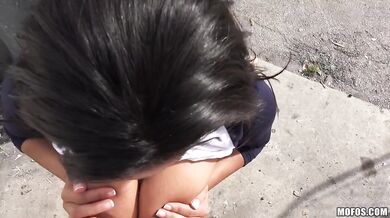 Mixed Race Hottie’s Public Pick-Up