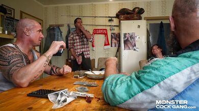 MONSTER COCK GANG: Stepmother Sucking Cocks (E03)