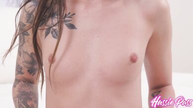 Slender Girl Takes a BIG Cock