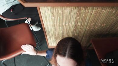Waitress Breaks for BF's Big Sub