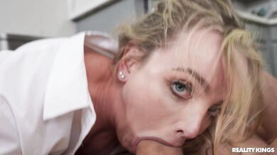 Maid Gets Down And Dirty