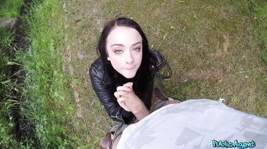 British Babe Gets Creampied Outdoors