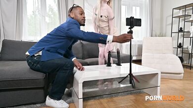 Sex Crazed Adult Influencer Gets Slammed DP Style While Filming A Live Podcast GP3346