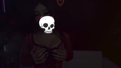 GothGirlfriends - Femme Fatale Violet Gems Gets Her Hairy Pussy Fucked