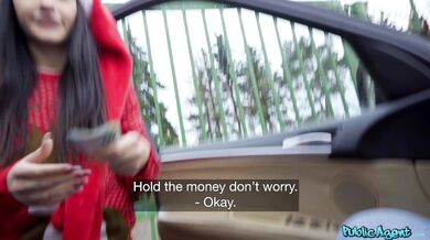 Public Agent – Matty Mila Perez – Big cock tip for Xmas delivery girl
