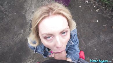 Big tits slut misses train