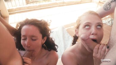 Session Couples Foursome with Josie & Karmann and Peach & Fill